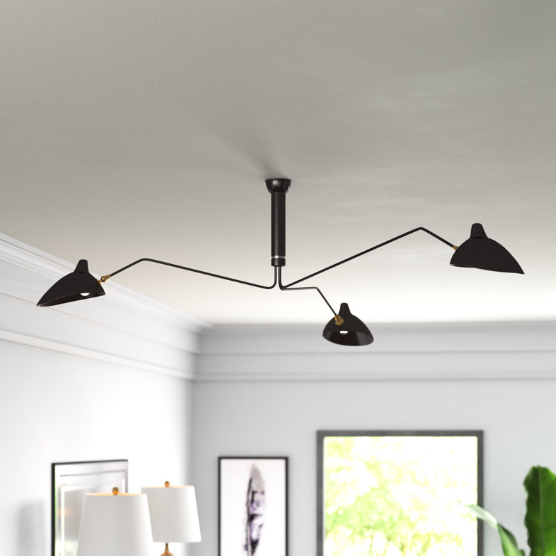 Luminaire suspendu unique à 3 lumières Qaiden