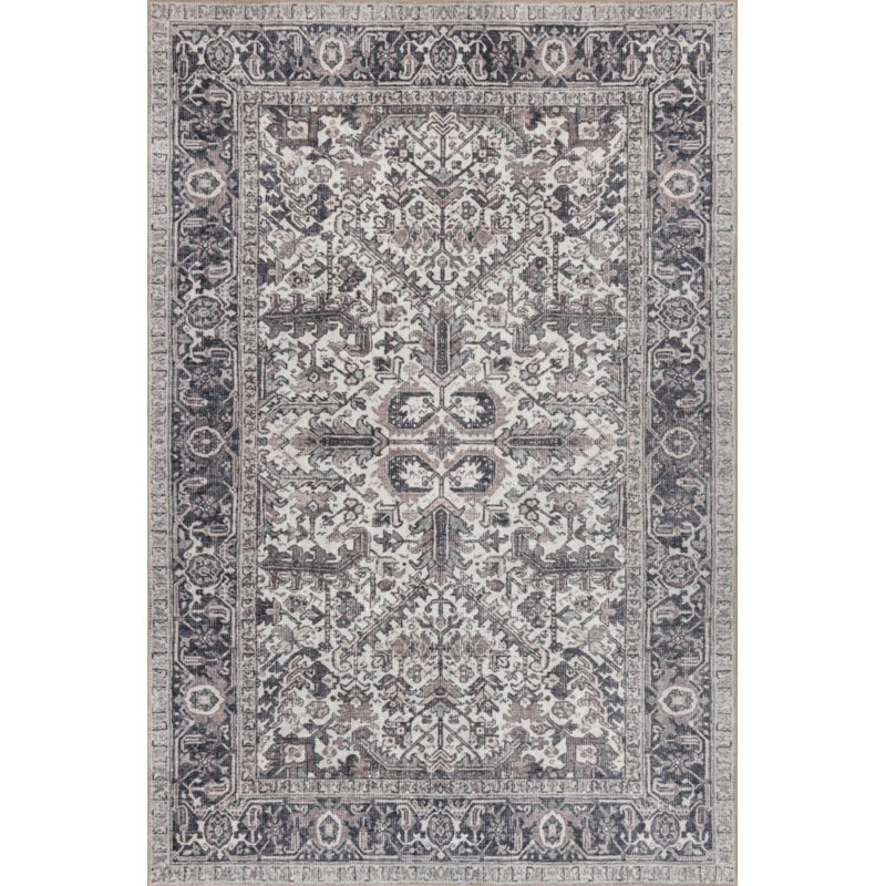 Tapis en chenille lavable Stonart, Rond 8 pi 3 po