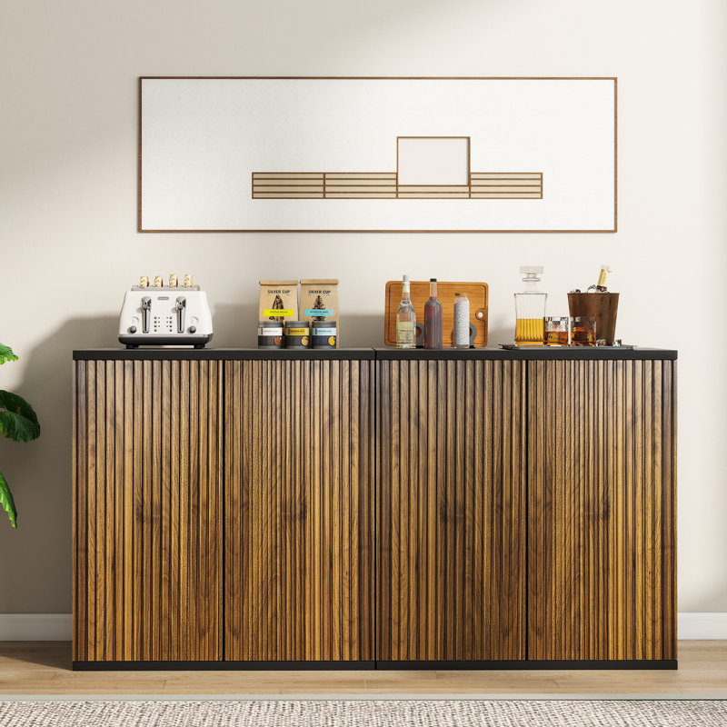 Two-door Cabinet With Walnut Thermoformed Finish, 3