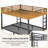 Queen Over Queen Bunk Bed-509329013