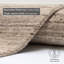 , Beige Round Pure Solid Colour Hand Woven Hand Loomed Area Rug-102747152