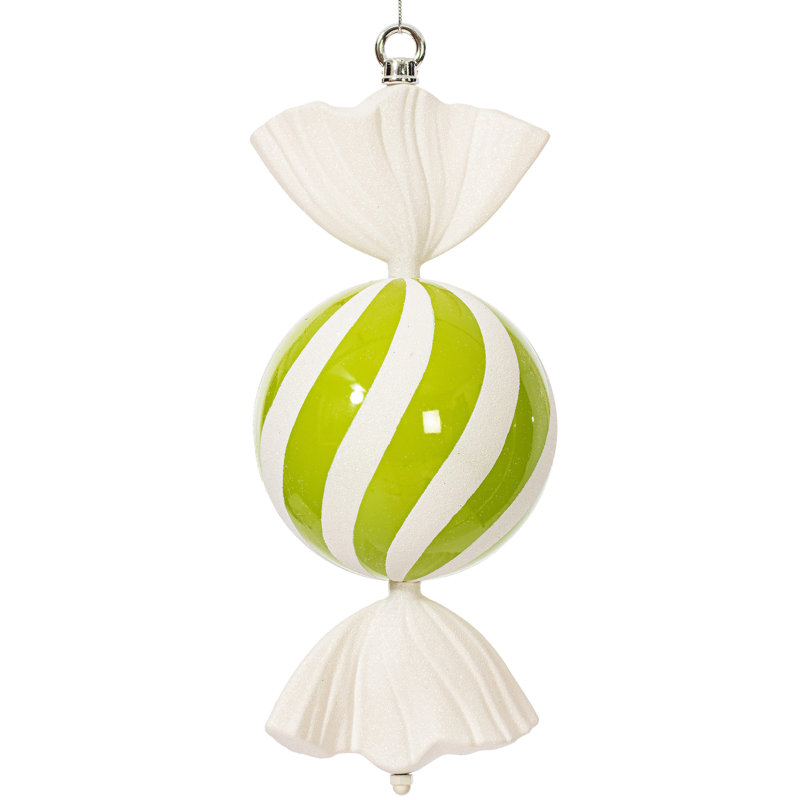 Ornement boule de bonbon, Lime