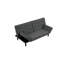 Futon canapé Biscuit capitonné dossier 1pc canapé réglable accoudoirs convertible en canapé-lit-698385865