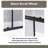 60 In. W X 62 In. H Single Sliding Shower Door For Bathtub In Matt Black ,  1/5 Inch Thick Clear Tempered Glass  | Stainless Steel Handle-121012720