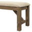 Banc de salle à manger rembourré en tissu Raven