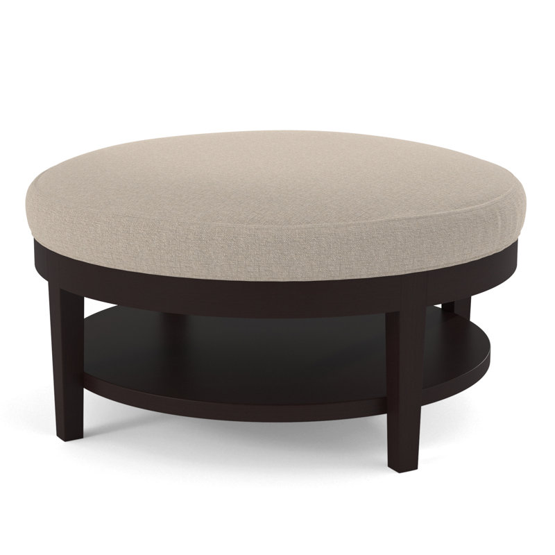 Repose-pieds Midtown, Rayures vert et bleu; 0252-54, Finition java
