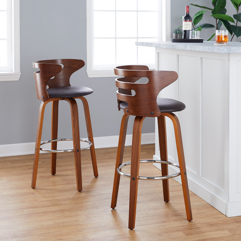 Tabouret à hauteur fixe Cosini - ensemble de 2, Tabouret de bar (siège d’une hauteur de 30 po)