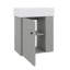 Meuble-lavabo flottant moderne de 21,6 po avec armoire de rangement murale en céramique-1907862956