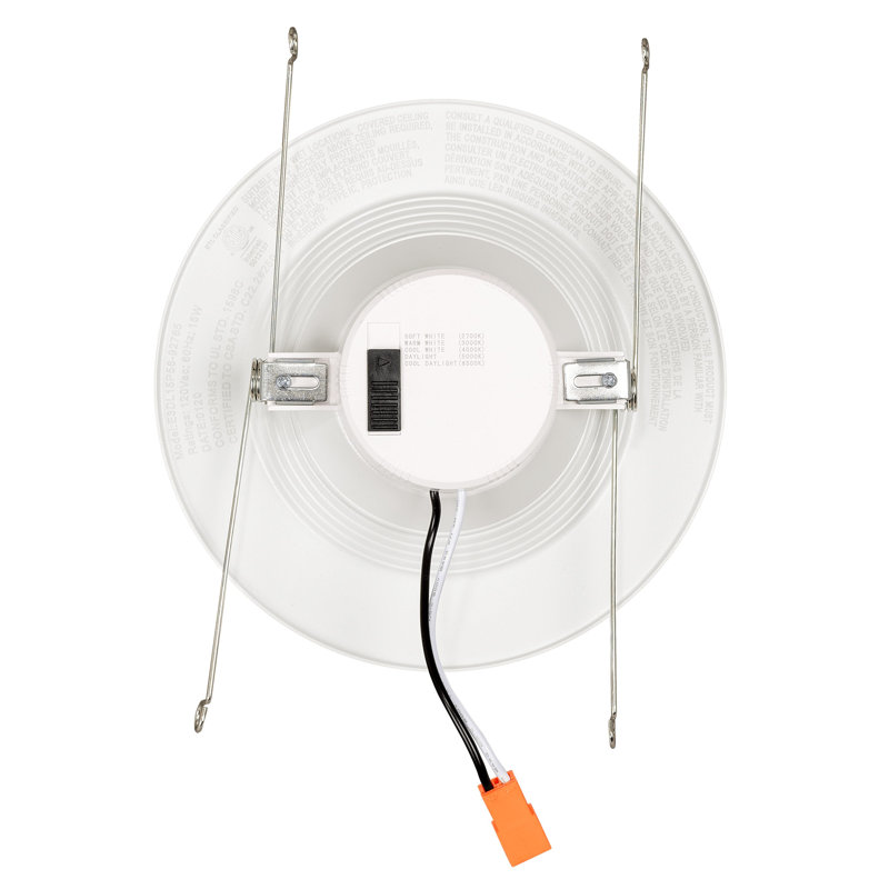 White Aluminum Round Dimmable LED Recessed Downlight Kit