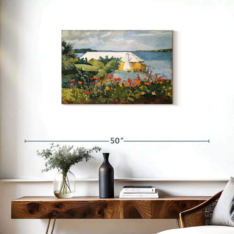 Gillard Flower Garden And Bungalow - Bermudes, H 20 po x l 30 po