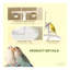 Support mobile pour oiseaux avec roues, bols et plateau rond