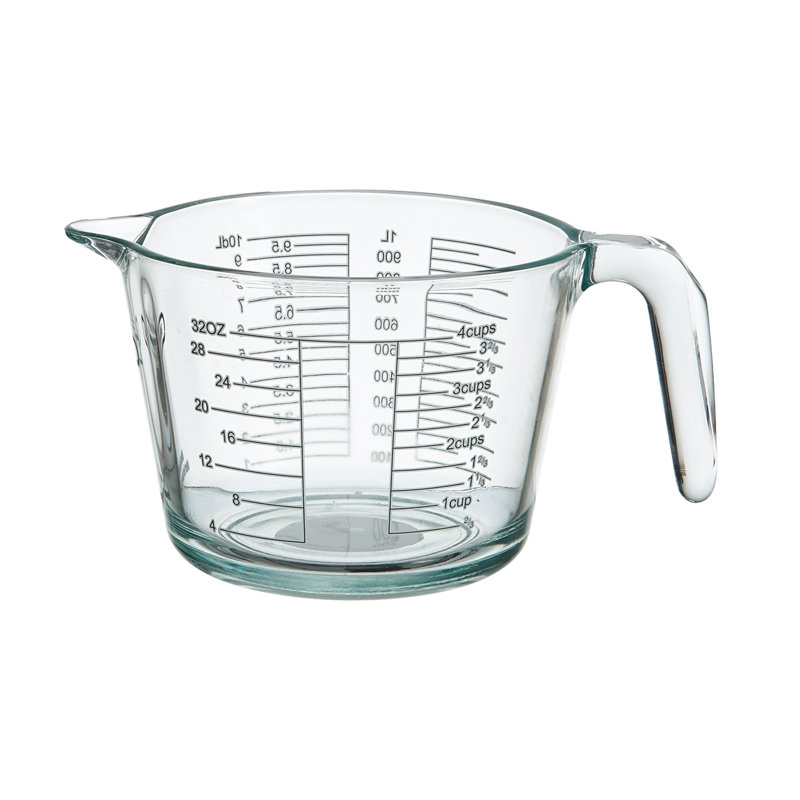 Farberware 4-Cup Clear Borosilicate Glass Measuring Cup