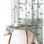 Rideaux 2 panneaux de rideaux brodés à motif de feuilles en faux lin à motif floral semi-diaphane pour rideaux-768661381
