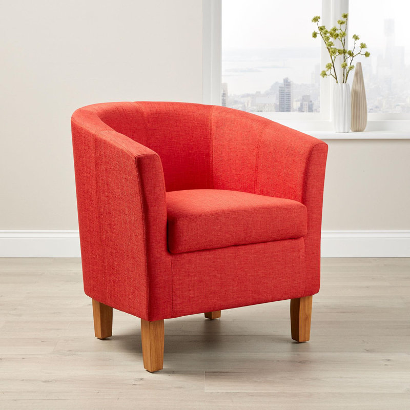 Bedford 67cm Tub Accent Occasional Chair, Orange