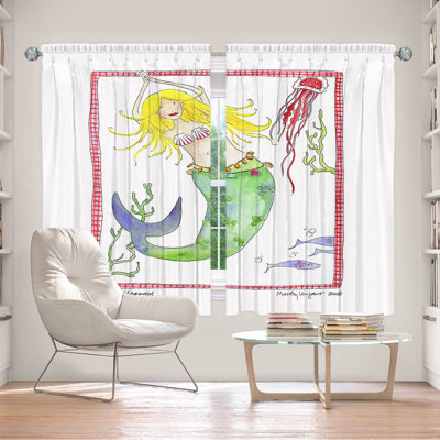 Paire de rideaux occultant en polyester Abdurrhman