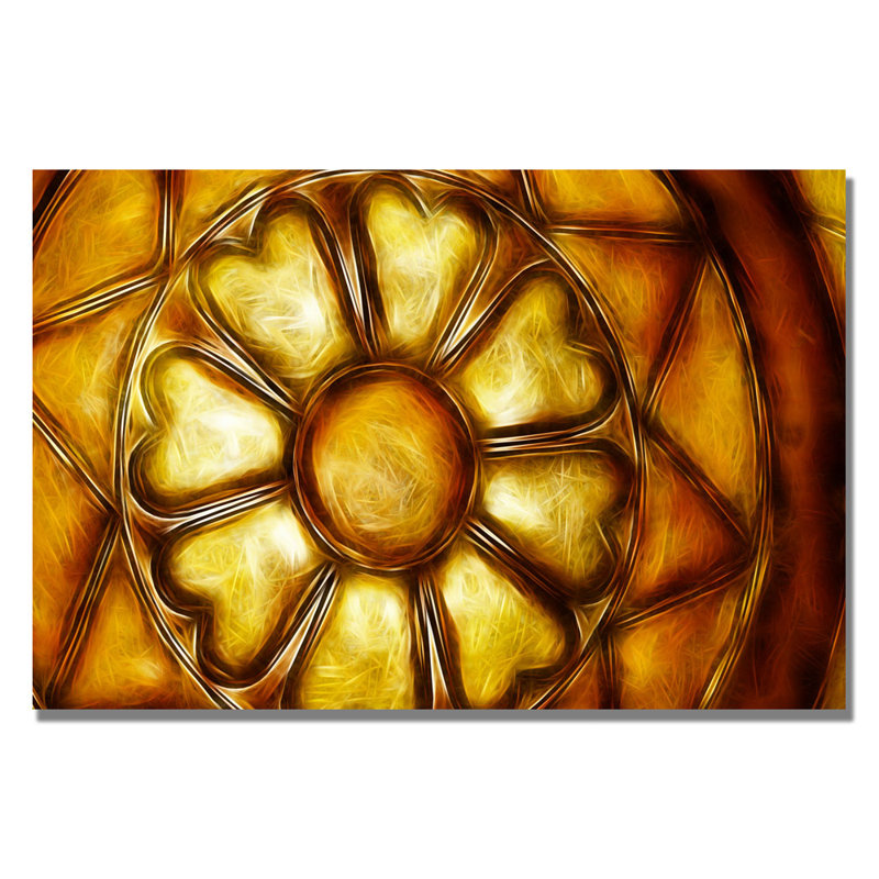« cuivre metal fleur » par kathie mccurdy,, impression sur toile, H 35 po x l 47 po x P 2 po