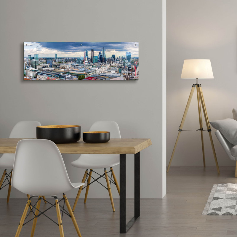 «London Panorama» par Epic Portfolio, art mural en verre acrylique, H 16 po x l 48 po