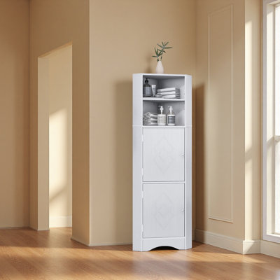 Tall Bathroom Corner Cabinet