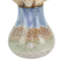 Flocked Fox Tail and Pampas Arranged in a Ceramic Vase