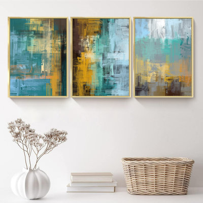 Paysage - Ensemble de 3 reproductions de cadres photo sur toile