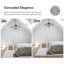 Ventilateur de plafond à pales rétractables de 122 cm (48 po) avec lumière et télécommande, ventilateur de plafond moderne Fandelier, technologie de conception brevetée, pales plus robustes et plus épaisses, chromé-320471022