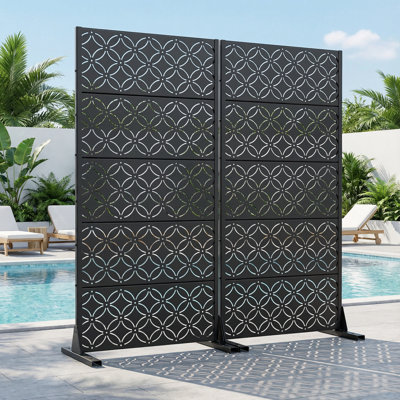 Outdoor Metal Privacy Screen Fence Panel