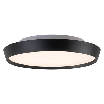 20-in Black Dimmable LED Flush Mount