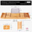 Plateau pour baignoire extensible en bambou Pamelia-522544797