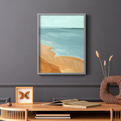 Out on the Sandbar II Framed Print - Solid Wood