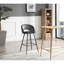 Hollydale Upholstered Counter Stool with Metal Frame-877019954