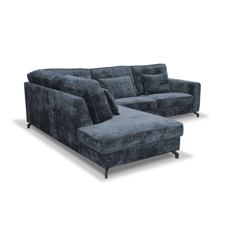 5 Seater Sofa & Chaise, Left Hand Facing, Navy
