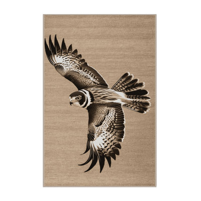 Washable Northern Harrier Birds Area Rug