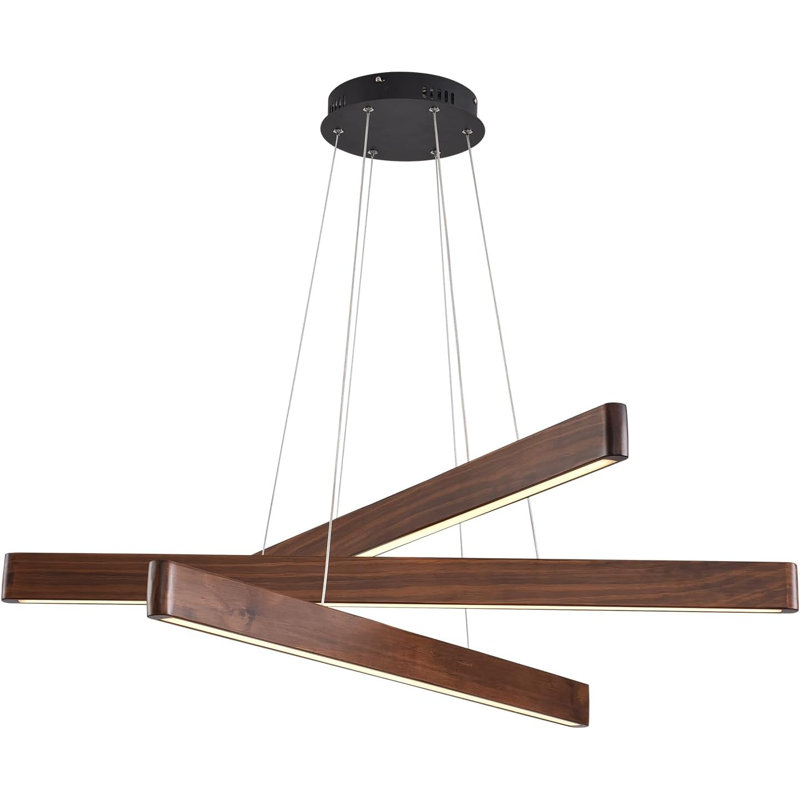 Three Lamp Linear Pendant Light