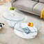 Table basse contemporaine à double couche-323787682
