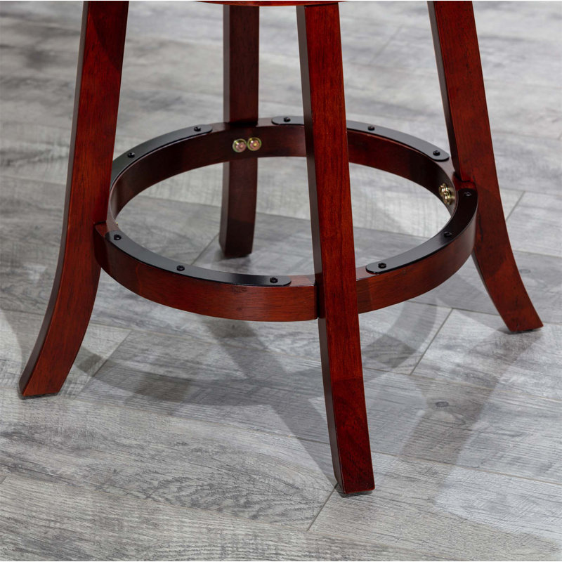 Tabouret de bar pivotant à dossier en X, tabouret, siège en tissu