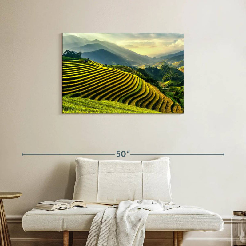 Harnek Yen Bai Rice Paddies, 24" H x 36" W