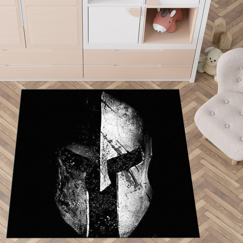 Non-Woven Soft Type Printed Rug with an Elegant Floral Pattern in Rich Earth Tones Perfect for Adding a Touch of Sophistication to Any Room in Your Home