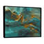 Golden Sunshine Wild Turquoise River Abstract - Art abstrait, peinture murale, salon-813822466-853827015