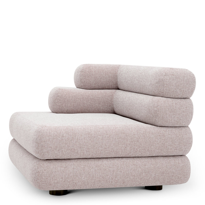 Outdoor Modular Sofa Malaga Mauritius Light Grey - Left