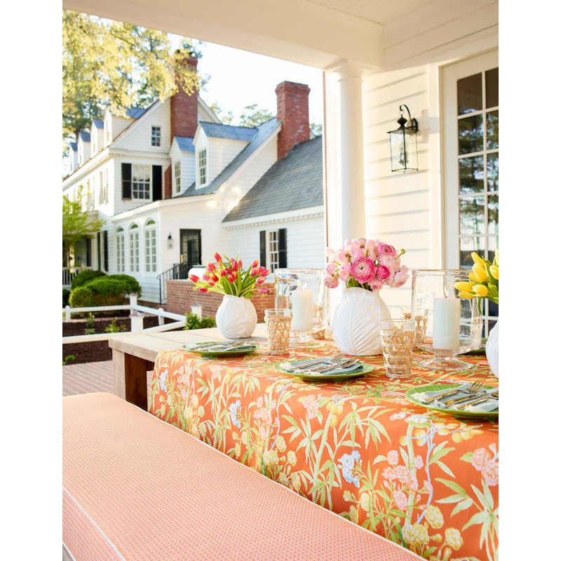 Endless Summer Bird's Eye Weave Fabric, Mango