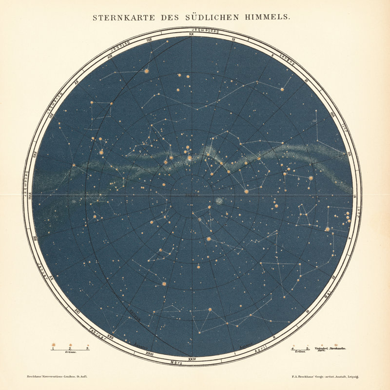 «Celestial Sphere South» par Wild Apple Portfolio - impression sur toile tendue, H 20 po x l 20 po