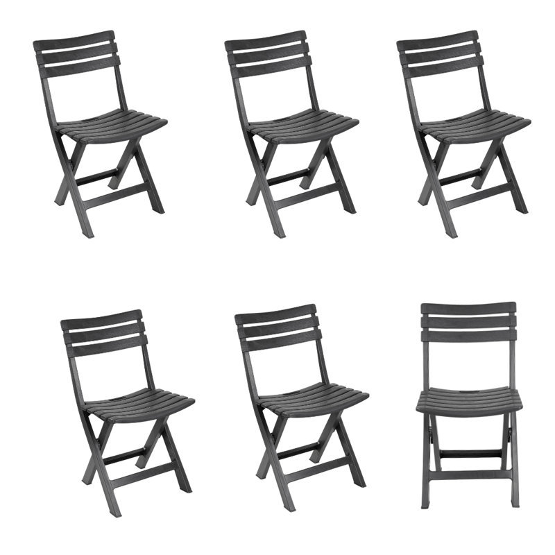 Ahsaan Folding Patio Dining Dining Chair with Cushion