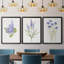 Toile encadrée de qualité lilas botanique - délicat prêt à accrocher-69983087-69983090