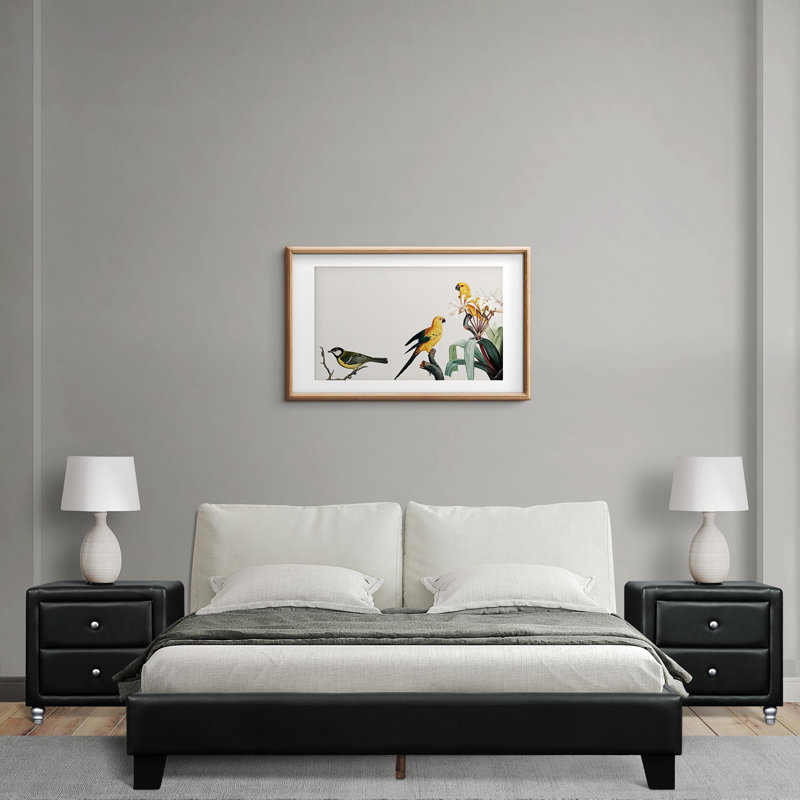 Acton Platform Bed, Queen, Black