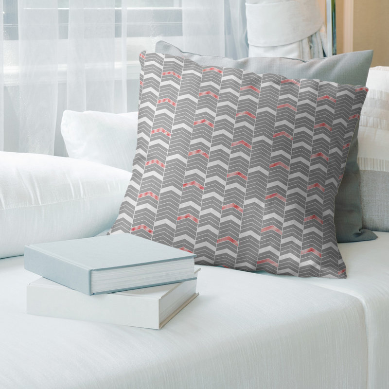 Coussin Rhonda Cheval, H 14 po x l 14 po, Duvet synthétique, Rouge
