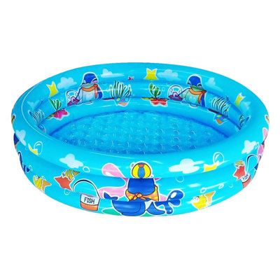 Piscine pour tout-petits à 3 anneaux pour tout-petits, piscine pour enfants de 48 po x 12 po, piscine gonflable pour fosse à boules, petite piscine pour bébé