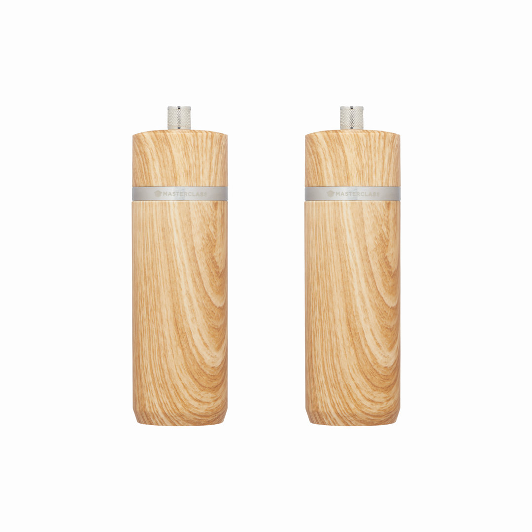MasterClass Salt and Pepper Mill Set, Set of 2