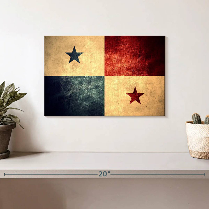 Borges drapeau grunge du Panama