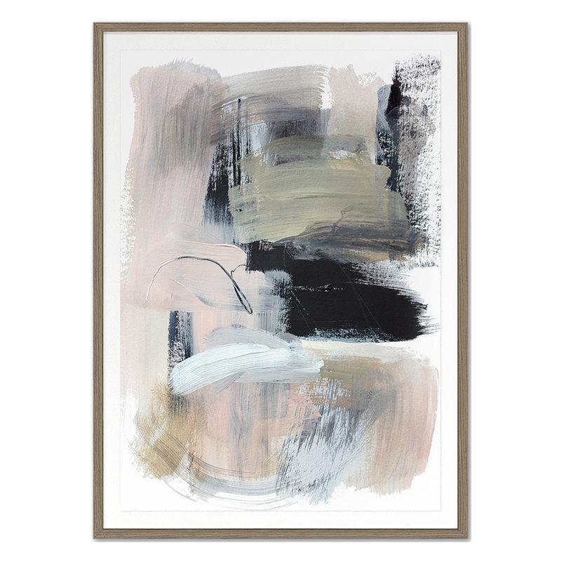 Subtle Gestures 1 Print by Bainbridge, Hope, Walnut Single Picture Framed, 40'' H x 29'' W