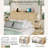 Boho Natural Rattan 10-drawer Storage Bed